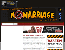 Tablet Screenshot of nomarriage.com